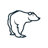 oso icono aislado en blanco antecedentes. oso icono moderno símbolo para gráfico vector