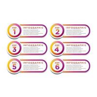 business infographic template design with connected circle elements.can be used for workflow layout, diagram, number options, web design. illustration ,EPS10 vector