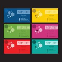 Set of business cards. You can edit the cards by adding your name and company name vector