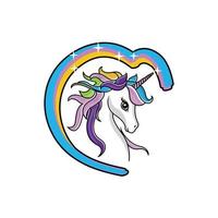 crear tu propio unicornio - grande vector recopilación. unicornio constructor. linda unicornio cara