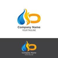 gas logo design vector , flame illustration on white background.