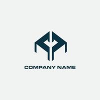 Real estate logo concept illustration, vector