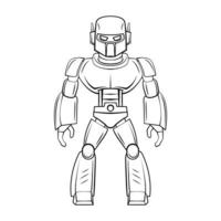 Robot Technology illustration on white background vector