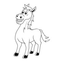 caballo ilustración en blanco antecedentes vector