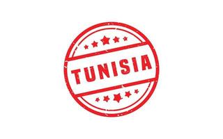 TUNISIA stamp rubber with grunge style on white background vector