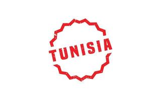 TUNISIA stamp rubber with grunge style on white background vector