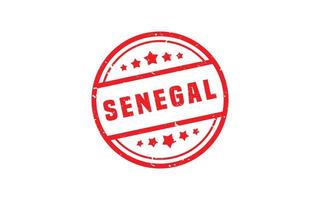 Senegal sello caucho con grunge estilo en blanco antecedentes vector