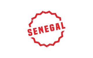 Senegal sello caucho con grunge estilo en blanco antecedentes vector