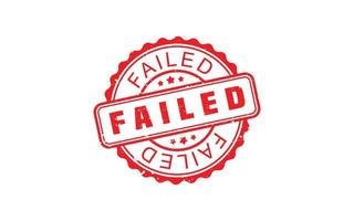 FAILED rubber stamp with grunge style on white background vector