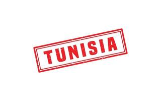 TUNISIA stamp rubber with grunge style on white background vector