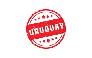 URUGUAY stamp rubber with grunge style on white background vector