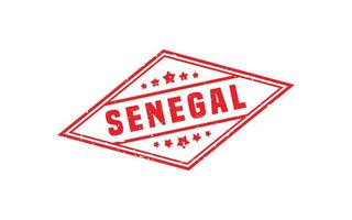 SENEGAL stamp rubber with grunge style on white background vector