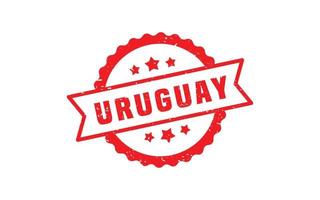 URUGUAY stamp rubber with grunge style on white background vector