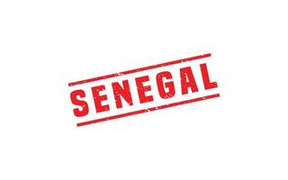 Senegal sello caucho con grunge estilo en blanco antecedentes vector