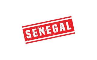 Senegal sello caucho con grunge estilo en blanco antecedentes vector