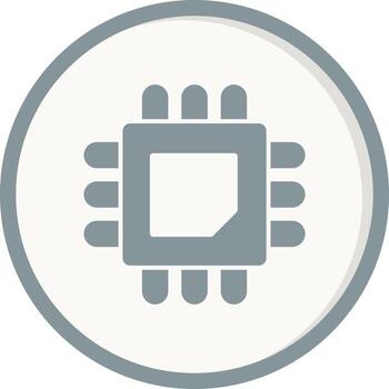 icono de vector de cpu
