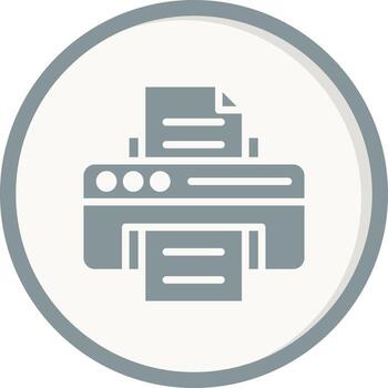 icono de vector de impresora