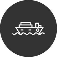 icono de vector de crucero