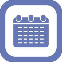 Monthly Calendar Vector Icon