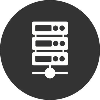 icono de vector de servidor de datos