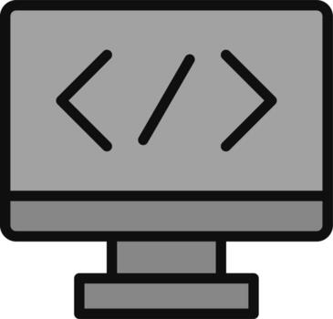 icono de vector de programación