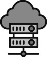 Cloud Server Vector Icon