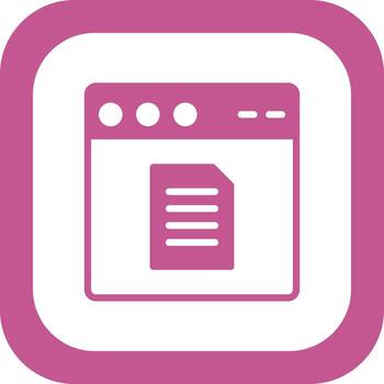 Web Browser Vector Icon