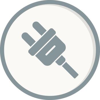 icono de vector de enchufe