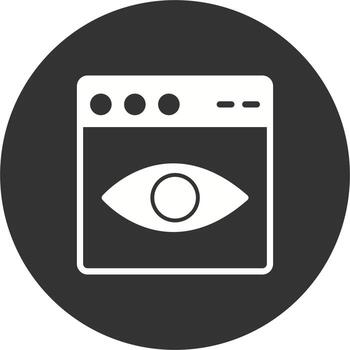 icono de vector de navegador web