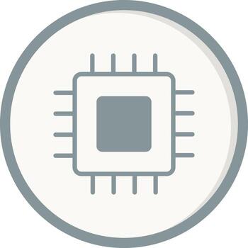 icono de vector de microchip