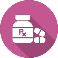 Pills Bottle Vector Icon