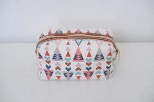 beautiful and patterned pouch as background photo