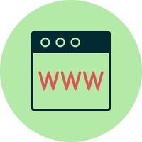 icono de vector de navegador web