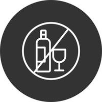 No Alcohol Vector Icon