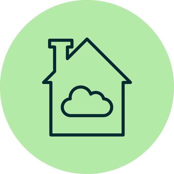 icono de vector de nube