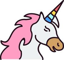 icono de vector de unicornio