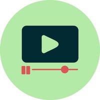 icono de vector de reproductor de video