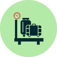 Luggage scale Vector Icon