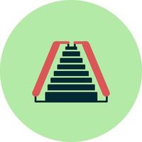 icono de vector de escalera mecánica