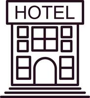 icono de vector de hotel