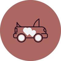 icono de vector de coche de boda