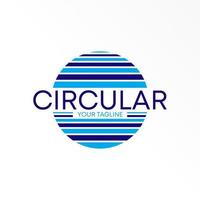 color línea circulo logo gratis vector existencias. letra circular resumen diseño concepto. lata ser usado como un símbolo relacionado a diversidad.