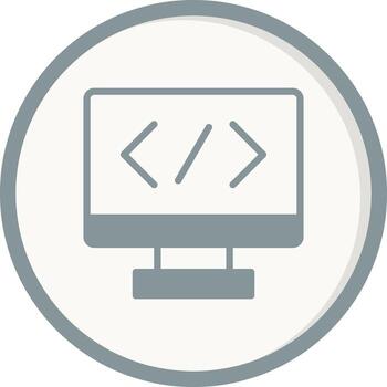 icono de vector de programación