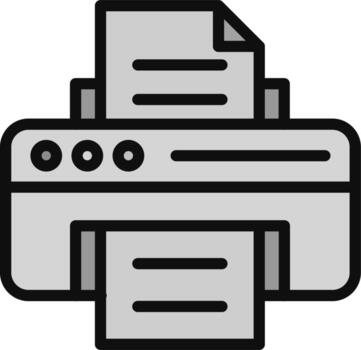 icono de vector de impresora