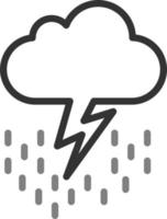 Thunder Vector Icon
