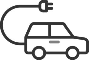 Electric Car Vector Icon