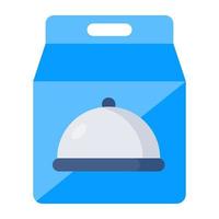 An icon design of food packet vector