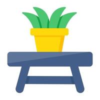 A unique design icon of potted plant vector