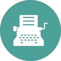 Typewriter Vector Icon