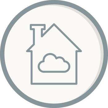 icono de vector de nube